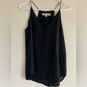 black LOFT sleeveless blouse